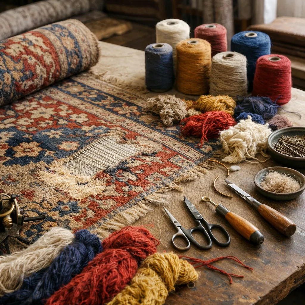 Ateliers Anger 1953 - Restauration de tapis